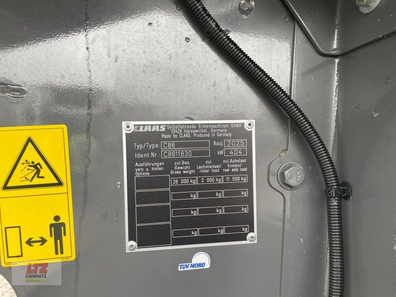 Mähdrescher des Typs CLAAS LEXION 8600 TT E5, Vorführmaschine in Hartmannsdorf (Bild 16)