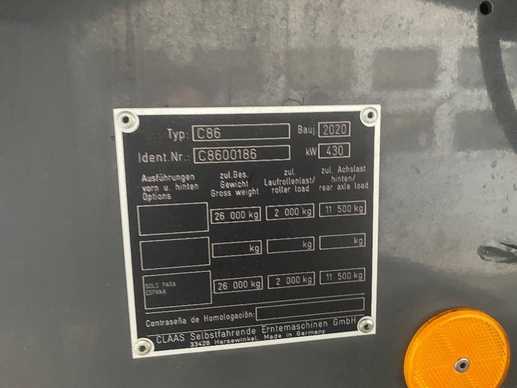 Mähdrescher typu CLAAS LEXION 8700 TERRA TRAC, Gebrauchtmaschine v Kolding (Obrázek 7)