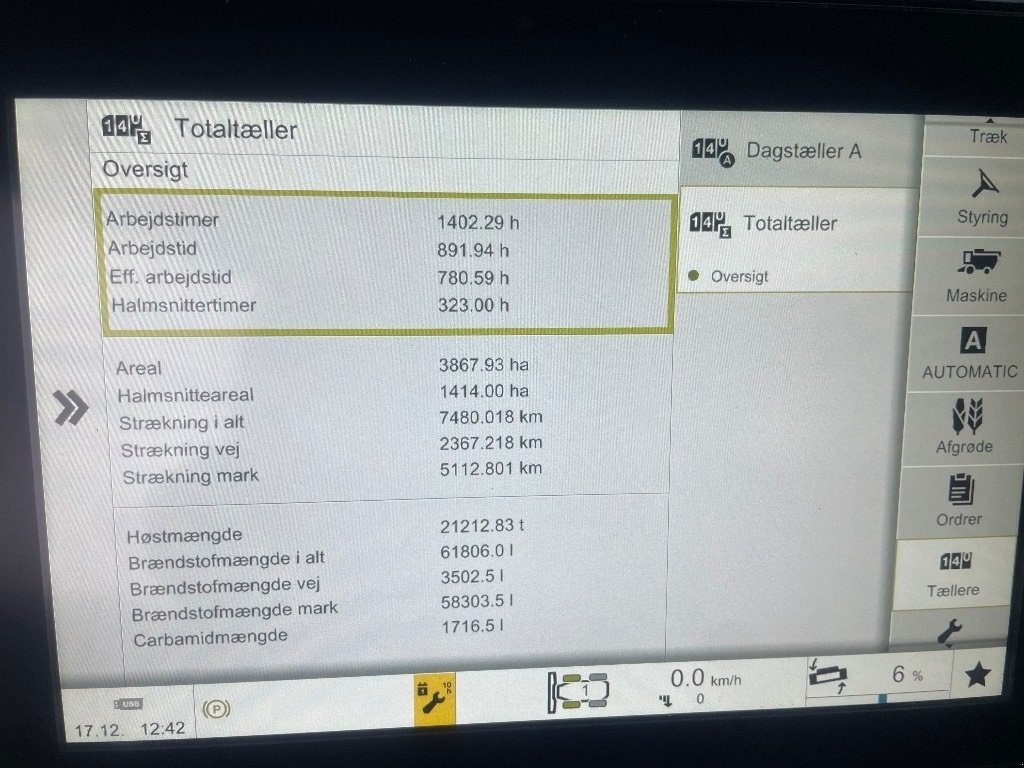 Mähdrescher typu CLAAS LEXION 8700 TERRA TRAC, Gebrauchtmaschine v Kolding (Obrázek 11)