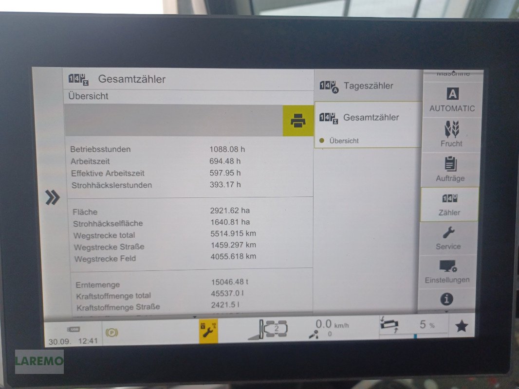 Mähdrescher a típus CLAAS Lexion 8700 TT Terratrac + V 1080, Gebrauchtmaschine ekkor: Langenwetzendorf (Kép 18)