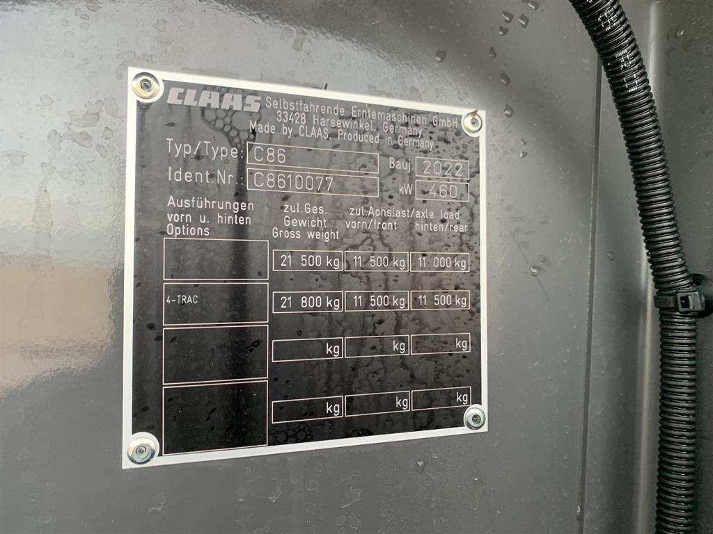 Mähdrescher of the type CLAAS Lexion 8700 VI GIVER 50 TIMERS HØSTGARANTI I DK !!! 4WD Nyt 2023 Vario V1080 Bord. Vi giver 100 timers reklamationsret i DK!!!  ., Gebrauchtmaschine in Kolding (Picture 14)