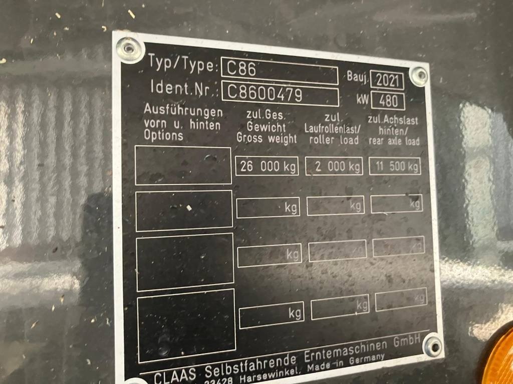 Mähdrescher Türe ait CLAAS Lexion 8800 TT - 4 WD, Gebrauchtmaschine içinde Mern (resim 11)