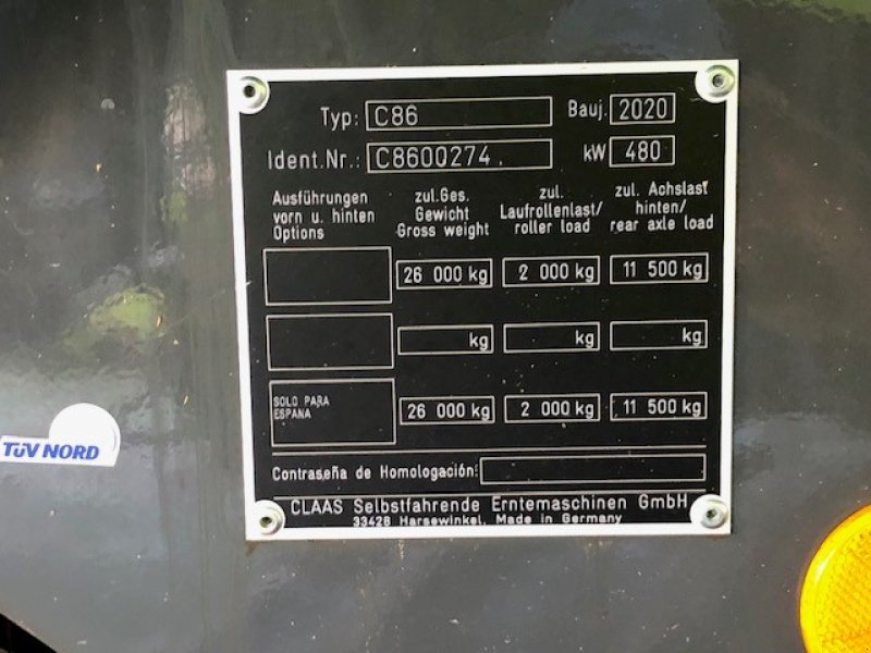 Mähdrescher des Typs CLAAS Lexion 8800 TT, Gebrauchtmaschine in Dolna Oriahovica (Bild 22)