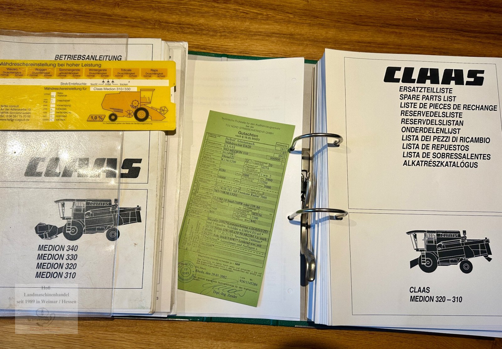 Mähdrescher of the type CLAAS Medion 310, SW C 420, 1570 Motors., 1 Hd, Klima, 3-D ( Do 88 98 ), Gebrauchtmaschine in Weimar/Hessen (Picture 24)