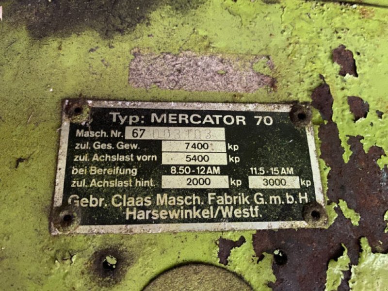 Mähdrescher del tipo CLAAS Mercator 70, Gebrauchtmaschine In Hemmet (Immagine 8)