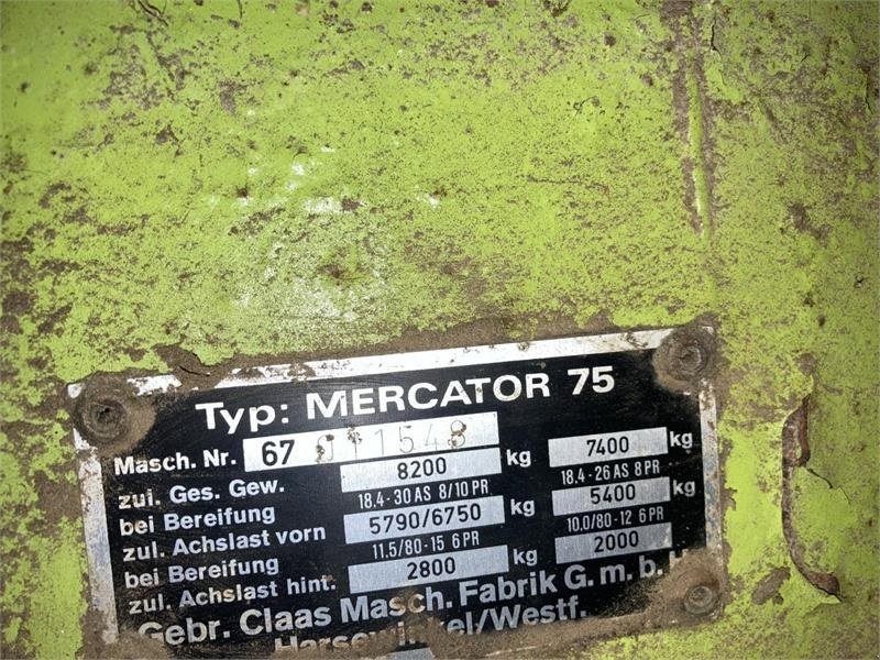 Mähdrescher des Typs CLAAS MERCATOR 75, Gebrauchtmaschine in Brønderslev (Bild 3)