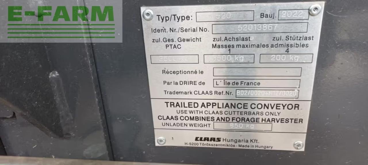 Mähdrescher typu CLAAS TRION 520 E5, Gebrauchtmaschine v Hamburg (Obrázek 11)
