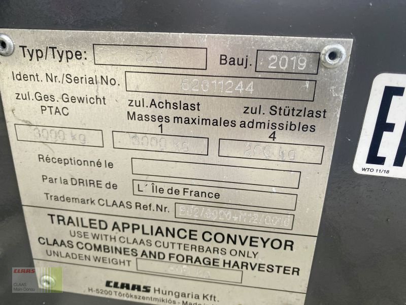 Mähdrescher des Typs CLAAS TRION 520 MIT VARIO 560, Gebrauchtmaschine in Vohburg (Bild 20)