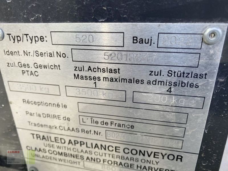 Mähdrescher des Typs CLAAS TRION 530 MIT VARIO 620, Gebrauchtmaschine in Vohburg (Bild 20)