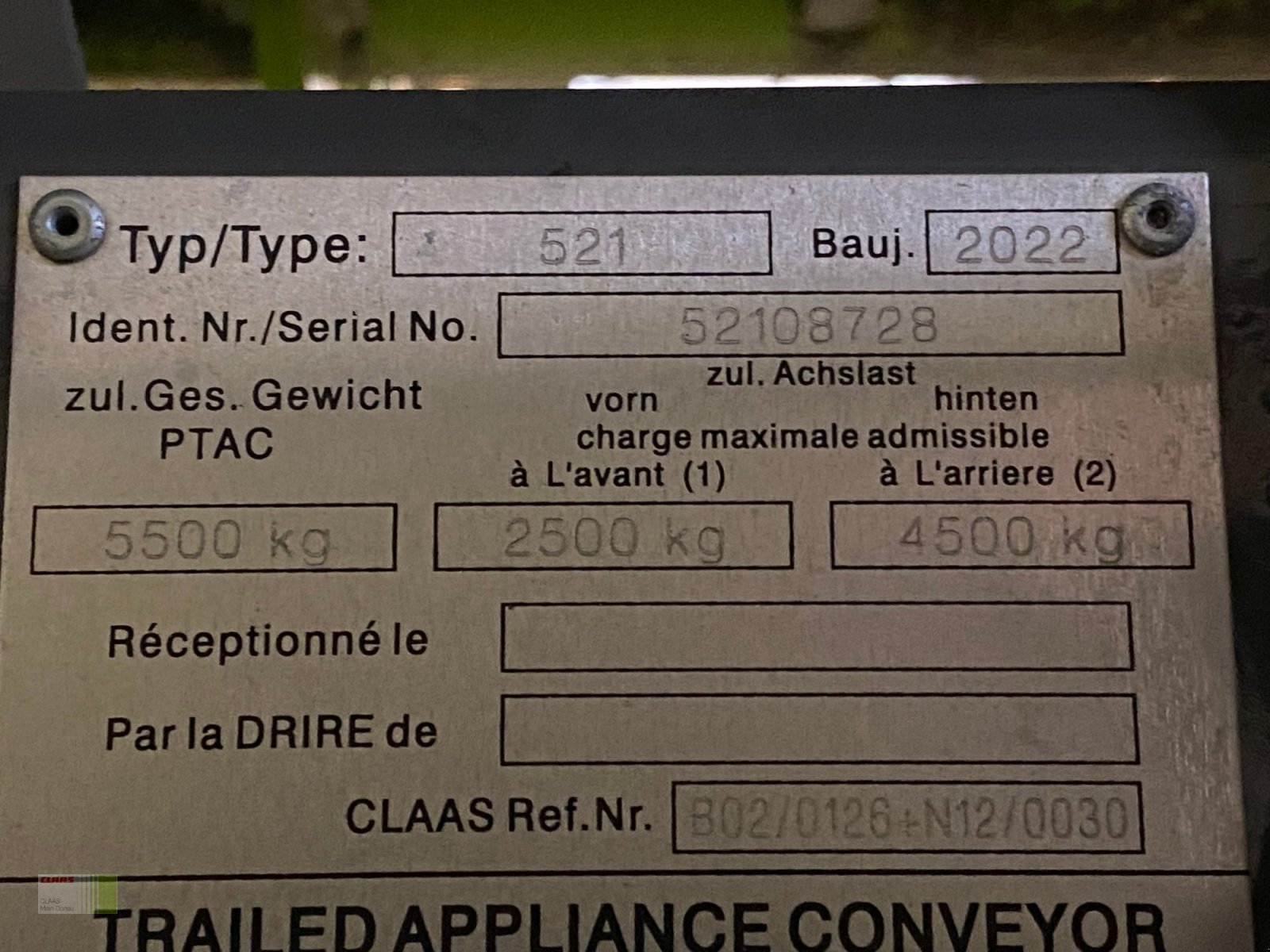 Mähdrescher des Typs CLAAS Trion 650 mit Vario 770, Gebrauchtmaschine in Vohburg (Bild 24)