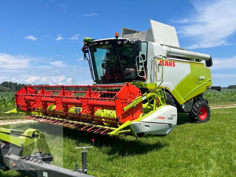 Mähdrescher Türe ait CLAAS Tucano 560 APS Hybrid, Gebrauchtmaschine içinde Langweid am Lech (resim 1)