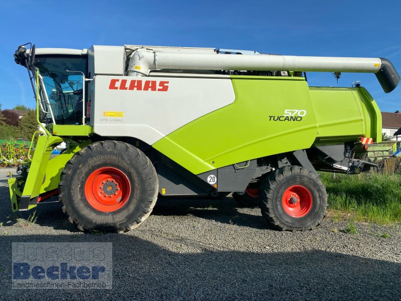 Mähdrescher of the type CLAAS Tucano 570, Gebrauchtmaschine in Weimar-Niederwalgern (Picture 1)