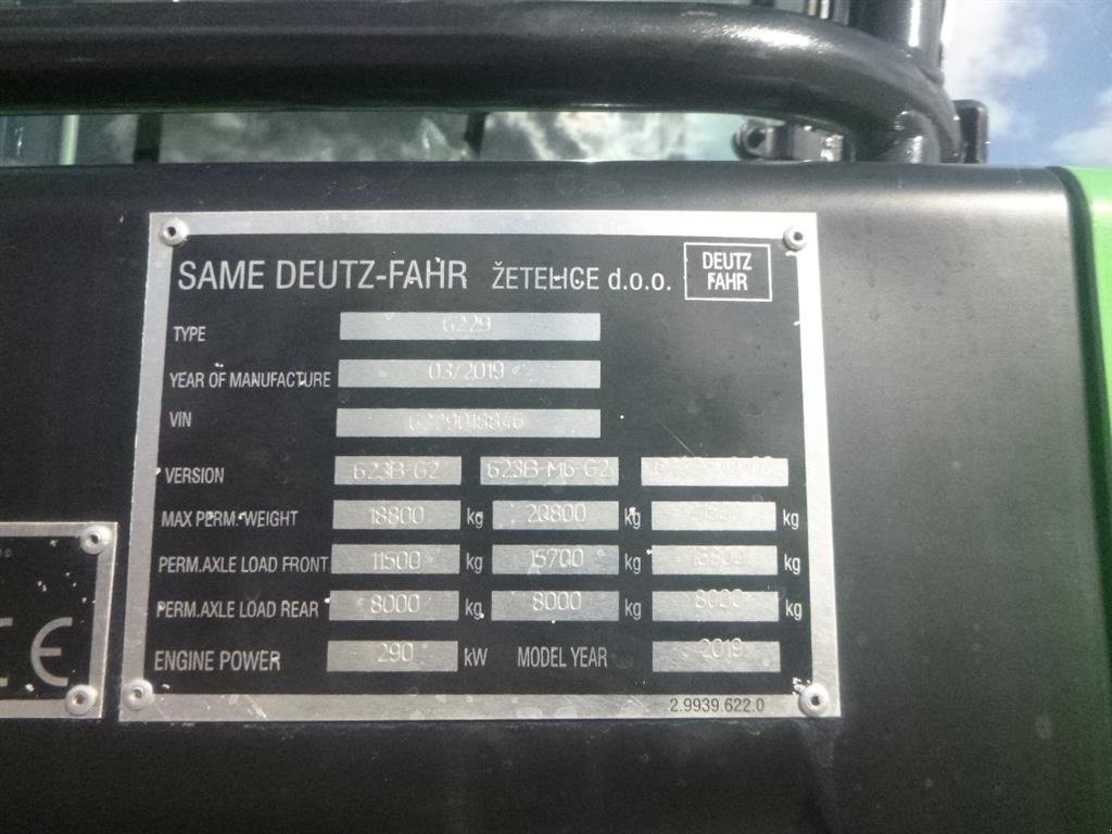 Mähdrescher of the type Deutz-Fahr C9306 TSB KUN 911 timer. Årgang 2020., Gebrauchtmaschine in Skive (Picture 12)