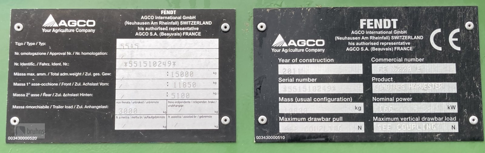 Mähdrescher tip Fendt 5220 E Mähdrescher mit Vario BISO VX 550, Gebrauchtmaschine in Karstädt (Poză 20)