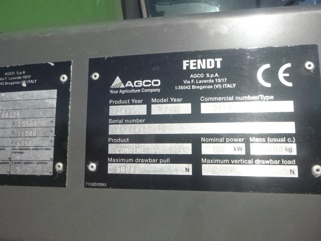 Mähdrescher of the type Fendt 6335 C SAMME MODEL SOM MF 7370 BETA, Gebrauchtmaschine in Skive (Picture 15)
