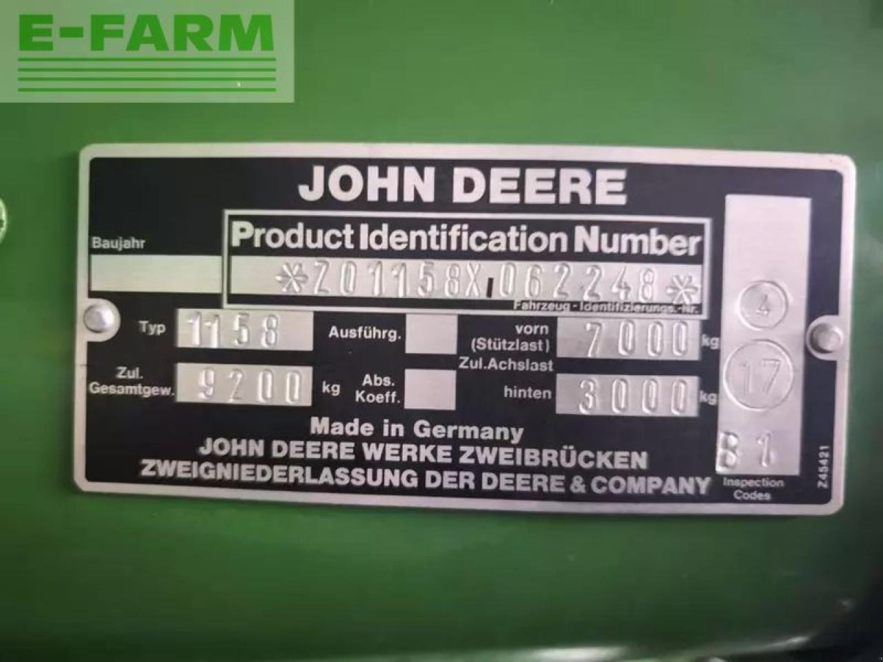 Mähdrescher Türe ait John Deere 1158, Gebrauchtmaschine içinde SANKT MARIENKIRCHEN BEI SCHÄRDING (resim 15)