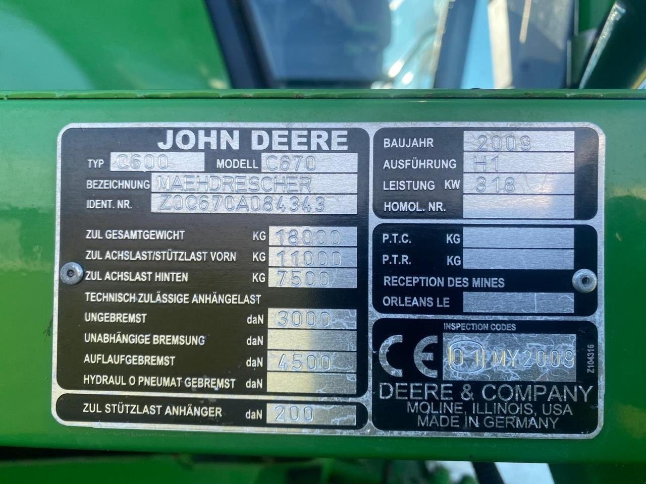 Mähdrescher tip John Deere C670, Gebrauchtmaschine in Brønderslev (Poză 4)