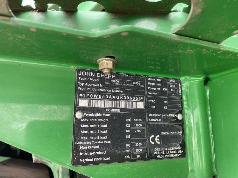 Mähdrescher des Typs John Deere COMBINA JOHN DEERE W650, Gebrauchtmaschine in Ovidiu jud. Constanta (Bild 20)