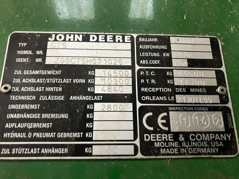 Mähdrescher typu John Deere CTS, Gebrauchtmaschine v BRAY en Val (Obrázek 4)