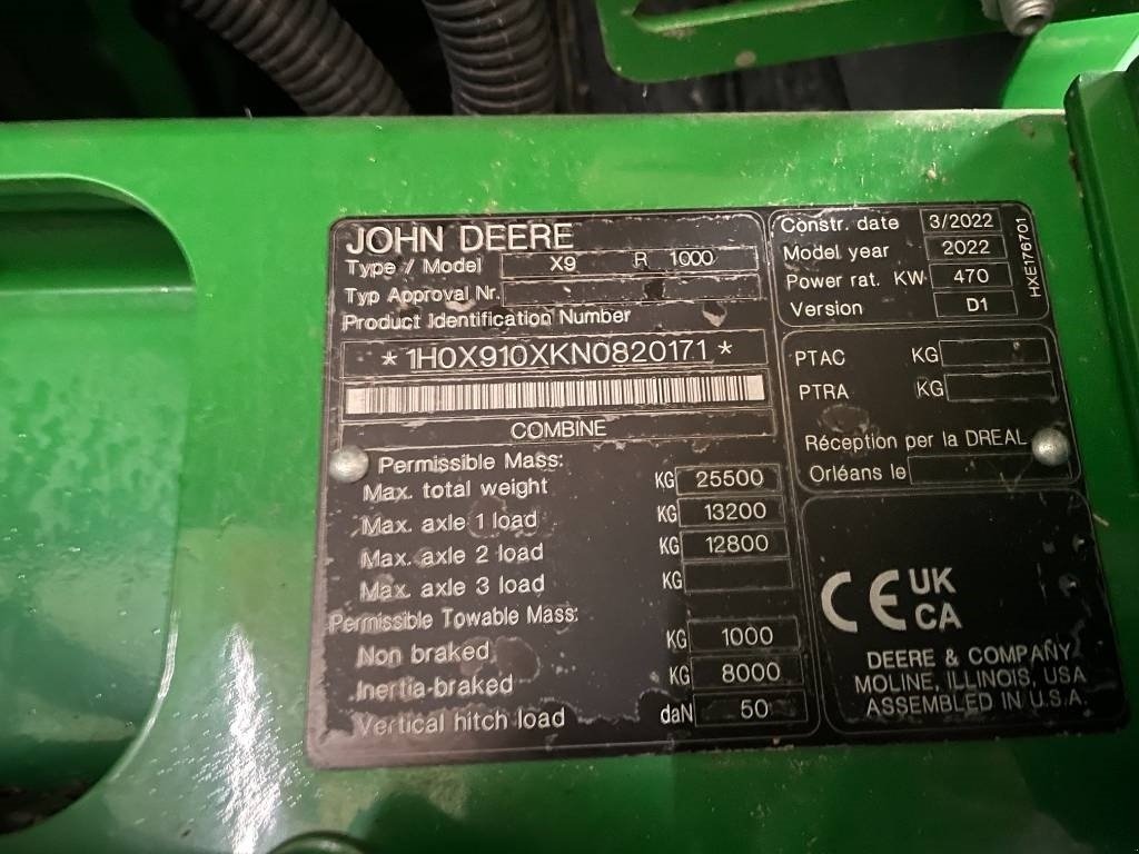 Mähdrescher του τύπου John Deere nr.2 X9 - 1000, Gebrauchtmaschine σε Mern (Φωτογραφία 14)