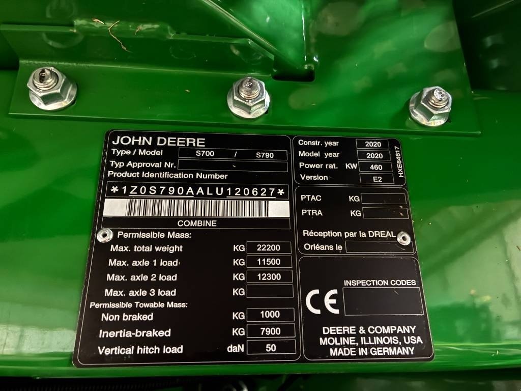 Mähdrescher типа John Deere S 790i, Gebrauchtmaschine в Hinnerup (Фотография 4)