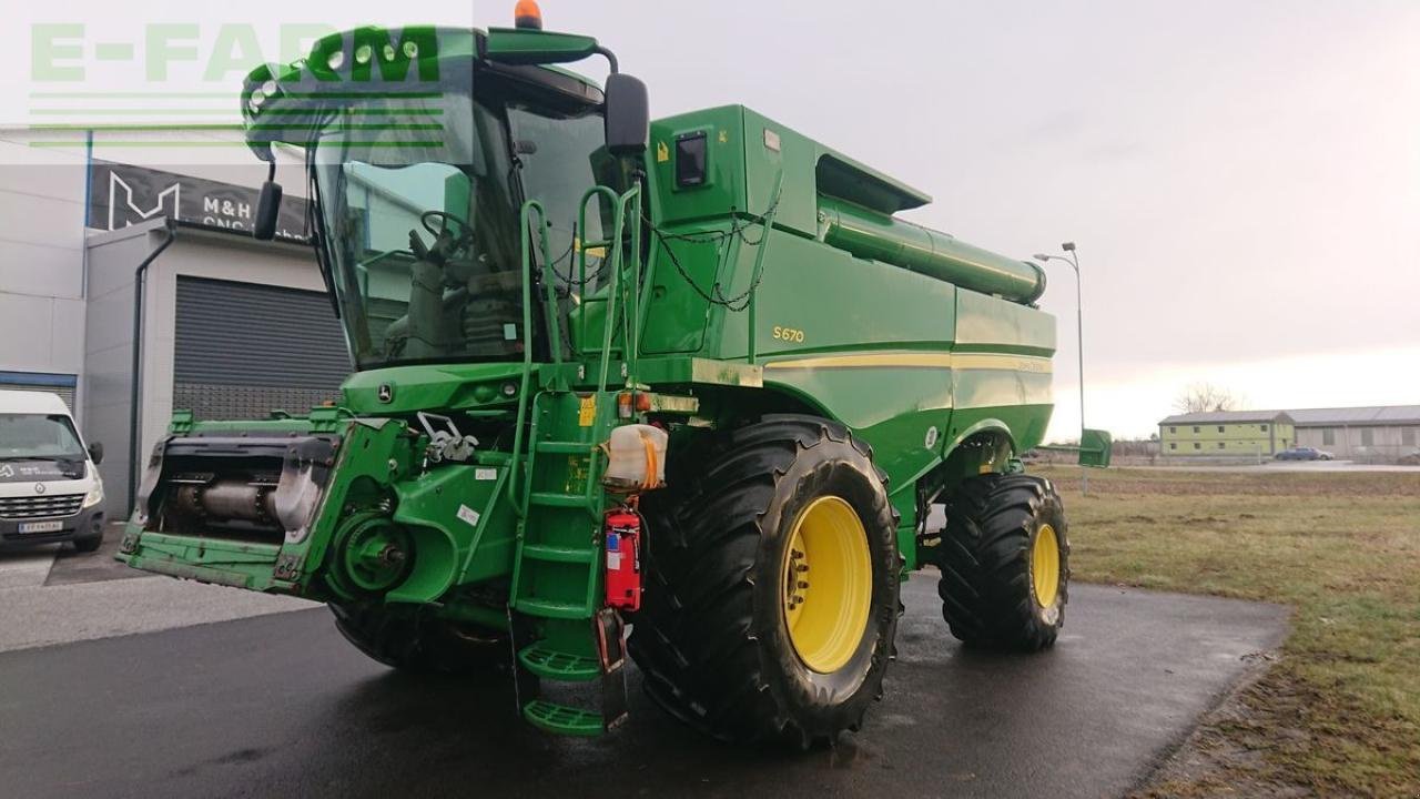 Mähdrescher des Typs John Deere s670 4wd + macdon fd75, Gebrauchtmaschine in ILZ (Bild 1)