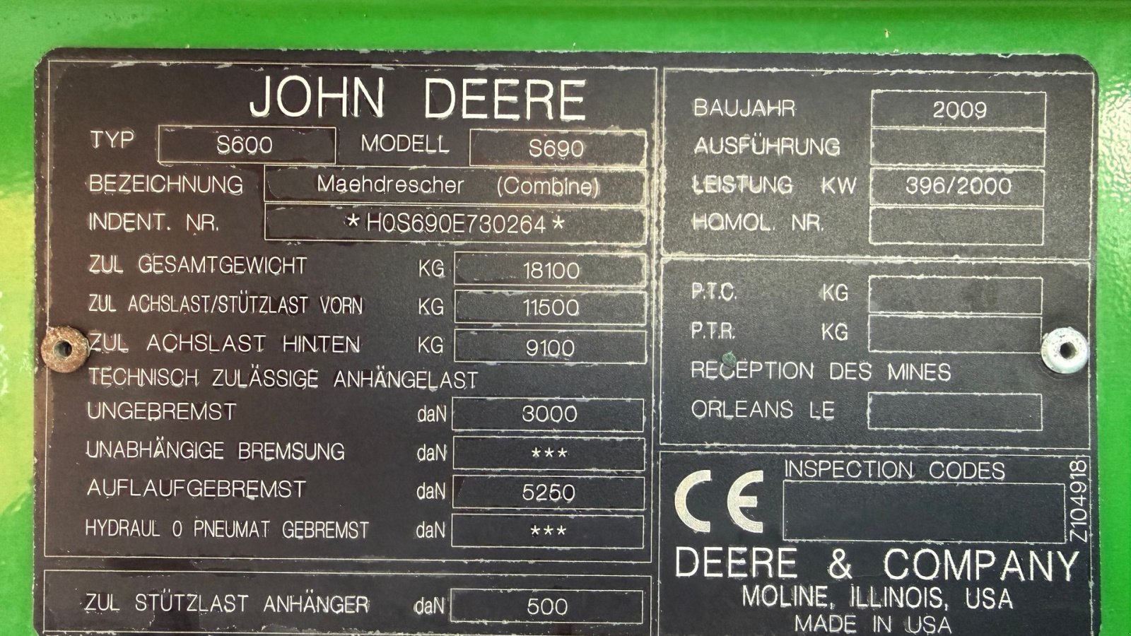 Mähdrescher του τύπου John Deere S690 + 30” 630R skærebord, Gebrauchtmaschine σε Gjerlev J. (Φωτογραφία 24)