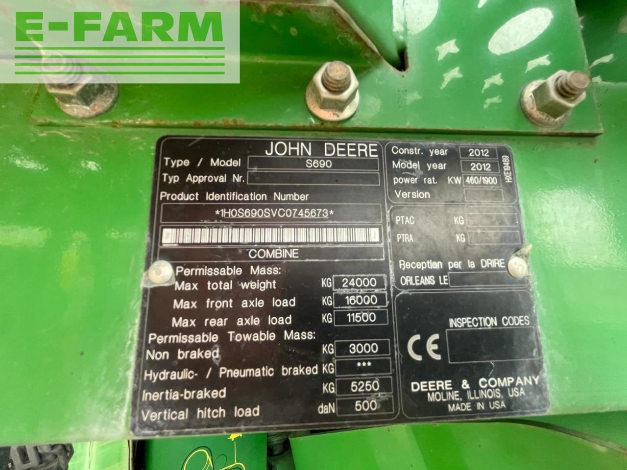 Mähdrescher of the type John Deere S690i, Gebrauchtmaschine in Hamburg (Picture 17)