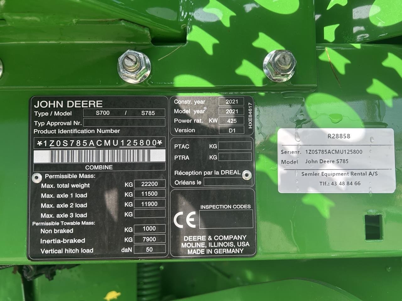 Mähdrescher des Typs John Deere S785, Gebrauchtmaschine in Bramming (Bild 5)
