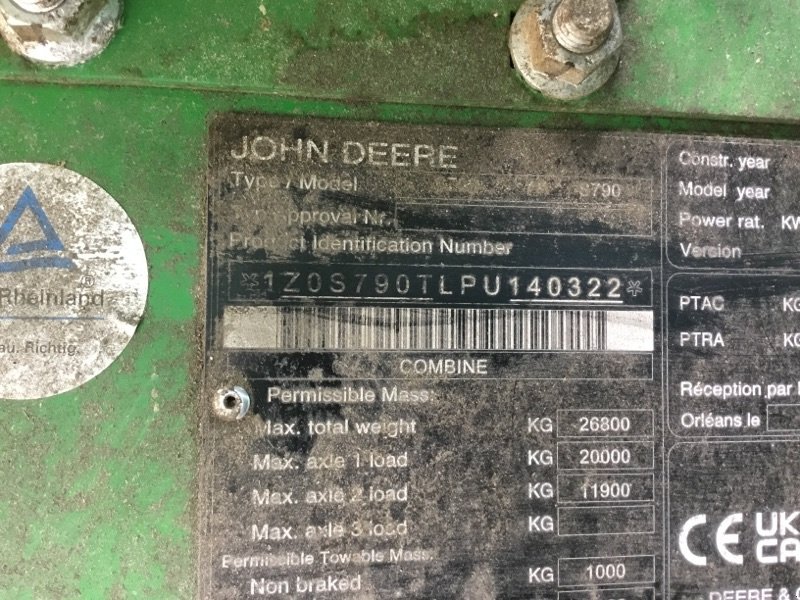 Mähdrescher typu John Deere S790 MY24 ProD 30, Gebrauchtmaschine w Neubrandenburg (Zdjęcie 8)