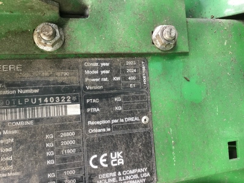 Mähdrescher typu John Deere S790 MY24 ProD 30, Gebrauchtmaschine w Neubrandenburg (Zdjęcie 9)