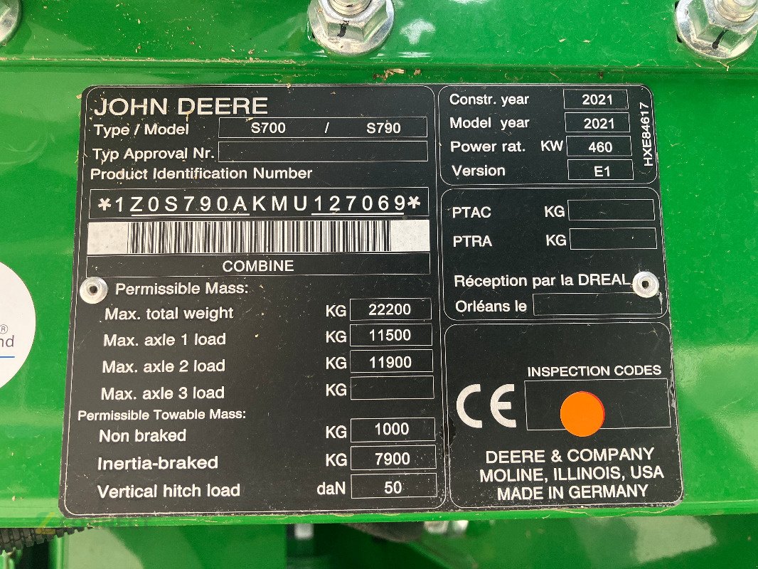 Mähdrescher от тип John Deere S790, Gebrauchtmaschine в Sonnewalde (Снимка 7)