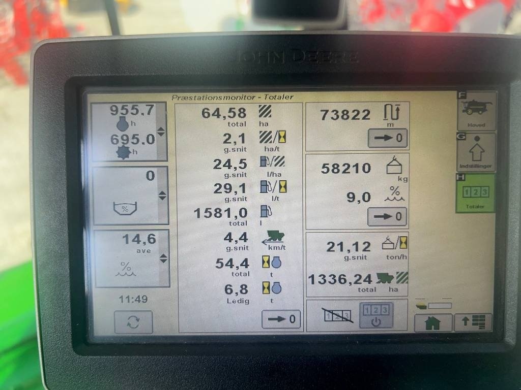 Mähdrescher typu John Deere T 550, Gebrauchtmaschine v Mern (Obrázek 12)