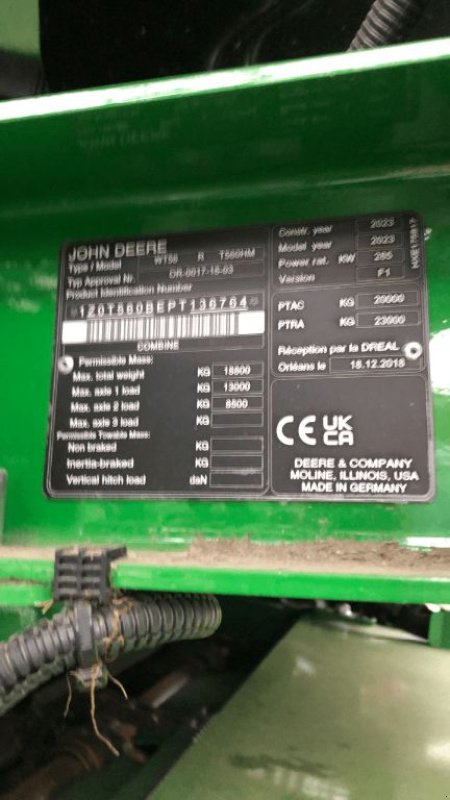 Mähdrescher des Typs John Deere T 560 Hillmaster, Gebrauchtmaschine in azerailles (Bild 10)