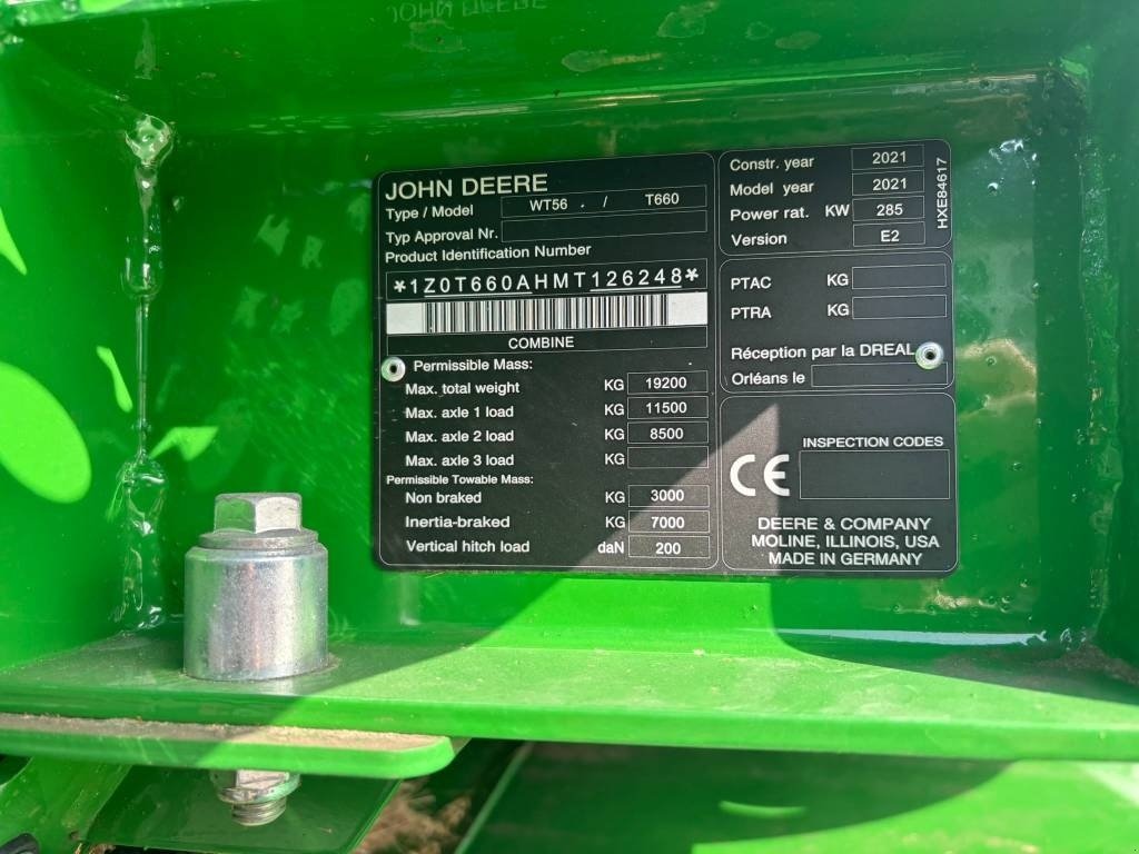 Mähdrescher typu John Deere T 660 i 4WD, Gebrauchtmaschine v Ribe (Obrázek 25)