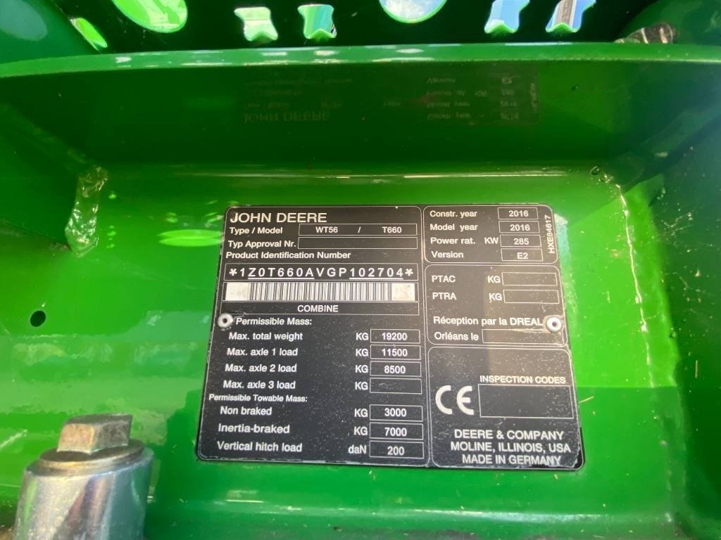 Mähdrescher του τύπου John Deere T 660 i, Gebrauchtmaschine σε Ribe (Φωτογραφία 8)