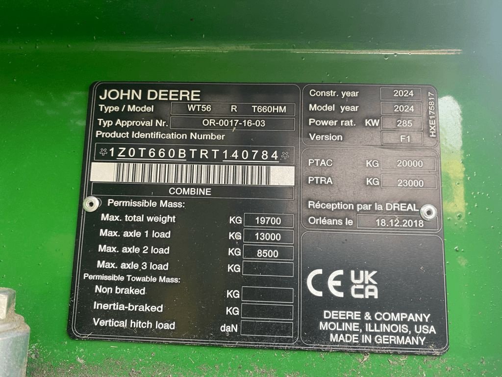 Mähdrescher des Typs John Deere T 660 I, Gebrauchtmaschine in azerailles (Bild 11)