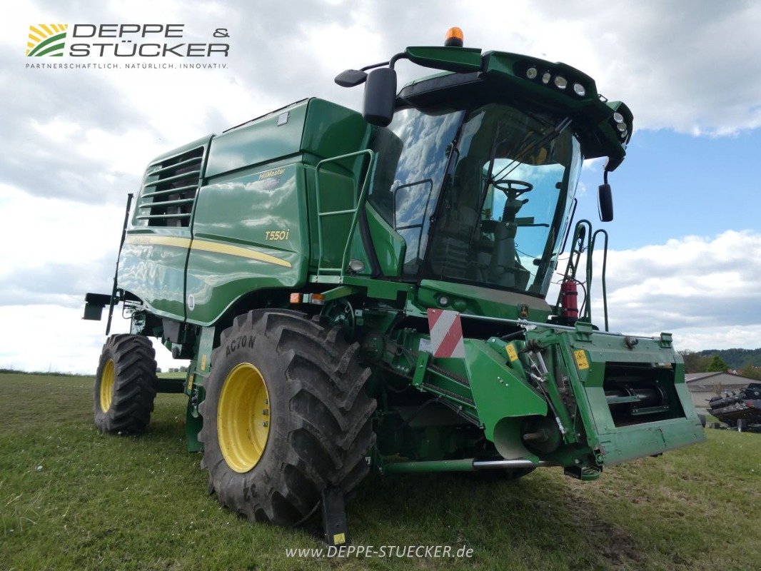 Mähdrescher des Typs John Deere T550 HillMaster mit 722X + SWW, Gebrauchtmaschine in Lauterberg/Barbis (Bild 5)