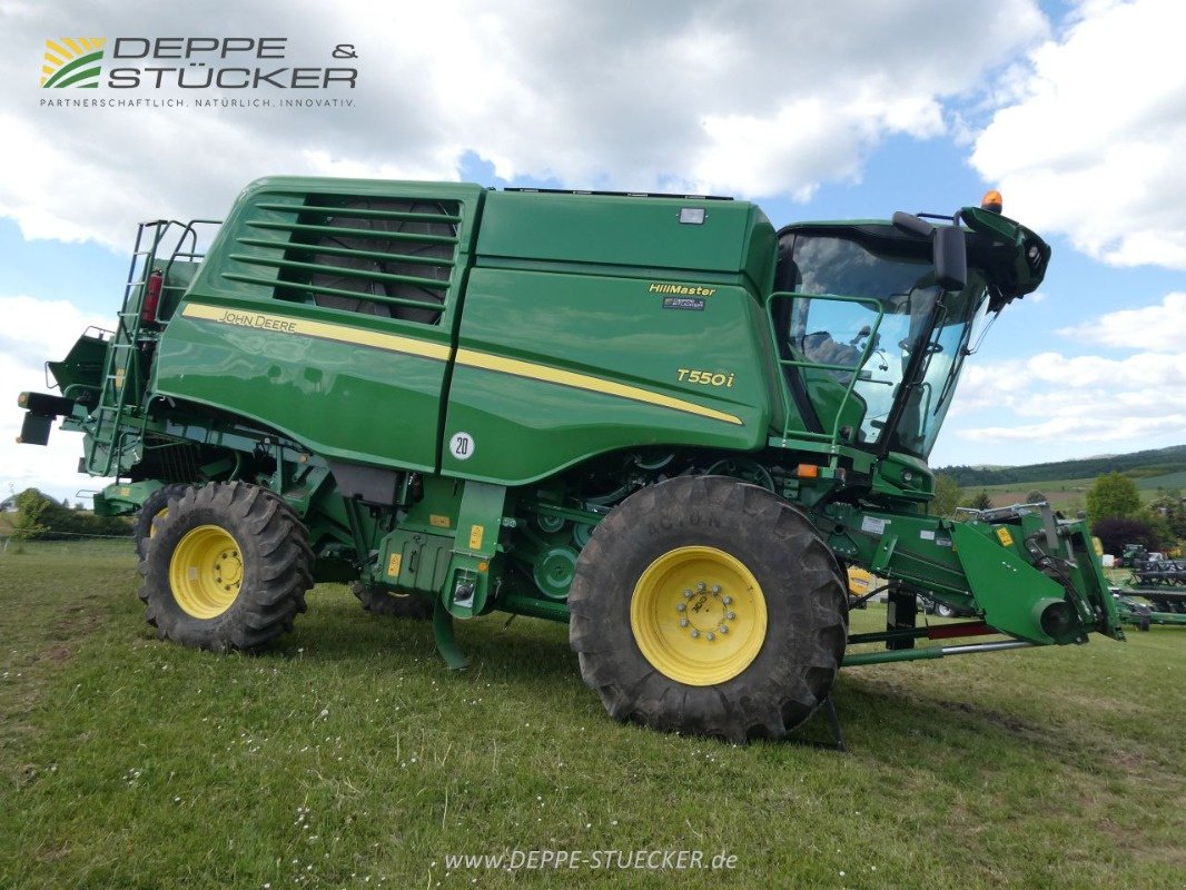 Mähdrescher des Typs John Deere T550 HillMaster mit 722X + SWW, Gebrauchtmaschine in Lauterberg/Barbis (Bild 7)