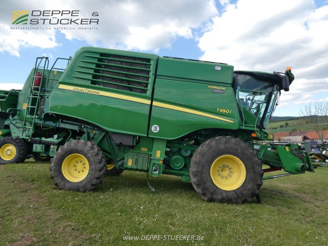 Mähdrescher des Typs John Deere T550 HillMaster mit 722X + SWW, Gebrauchtmaschine in Lauterberg/Barbis (Bild 8)