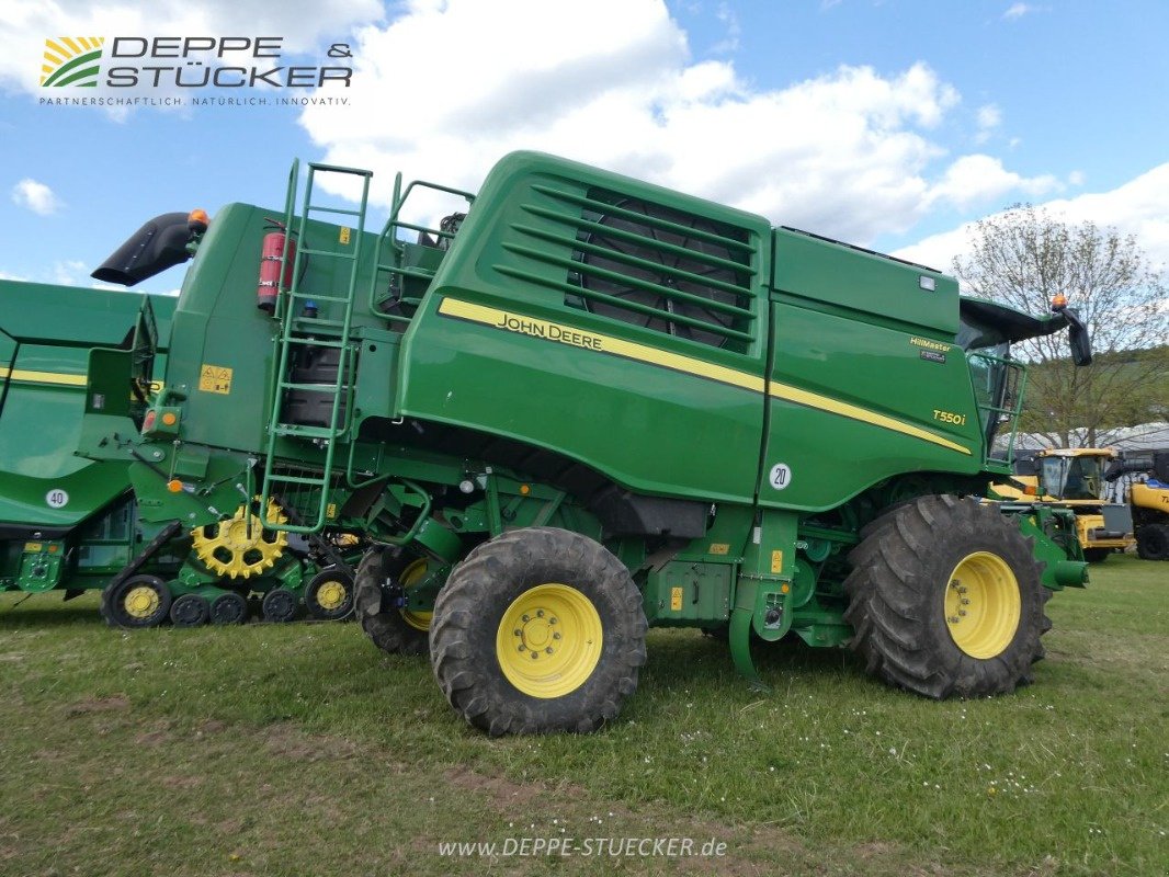 Mähdrescher des Typs John Deere T550 HillMaster mit 722X + SWW, Gebrauchtmaschine in Lauterberg/Barbis (Bild 9)