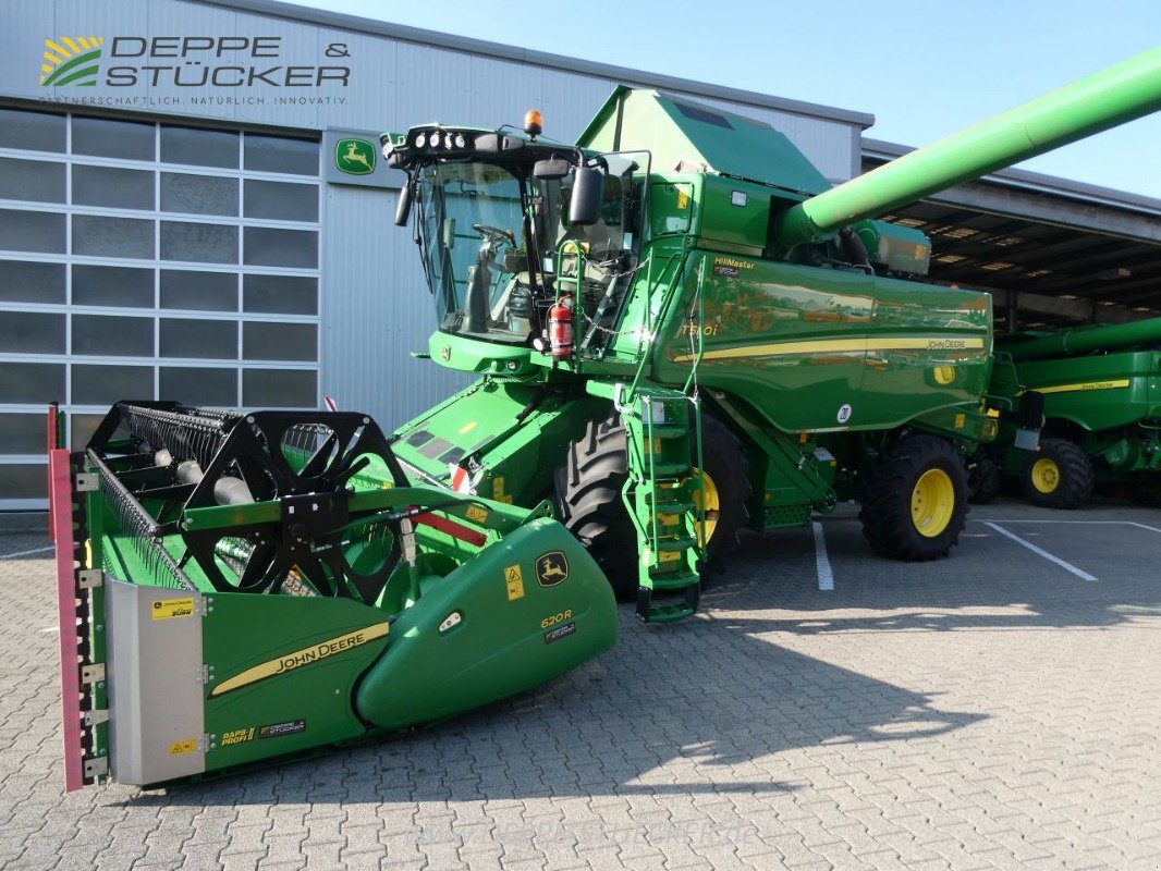 Mähdrescher des Typs John Deere T550 HM mit 620R + SWW, Gebrauchtmaschine in Polleben (Bild 21)