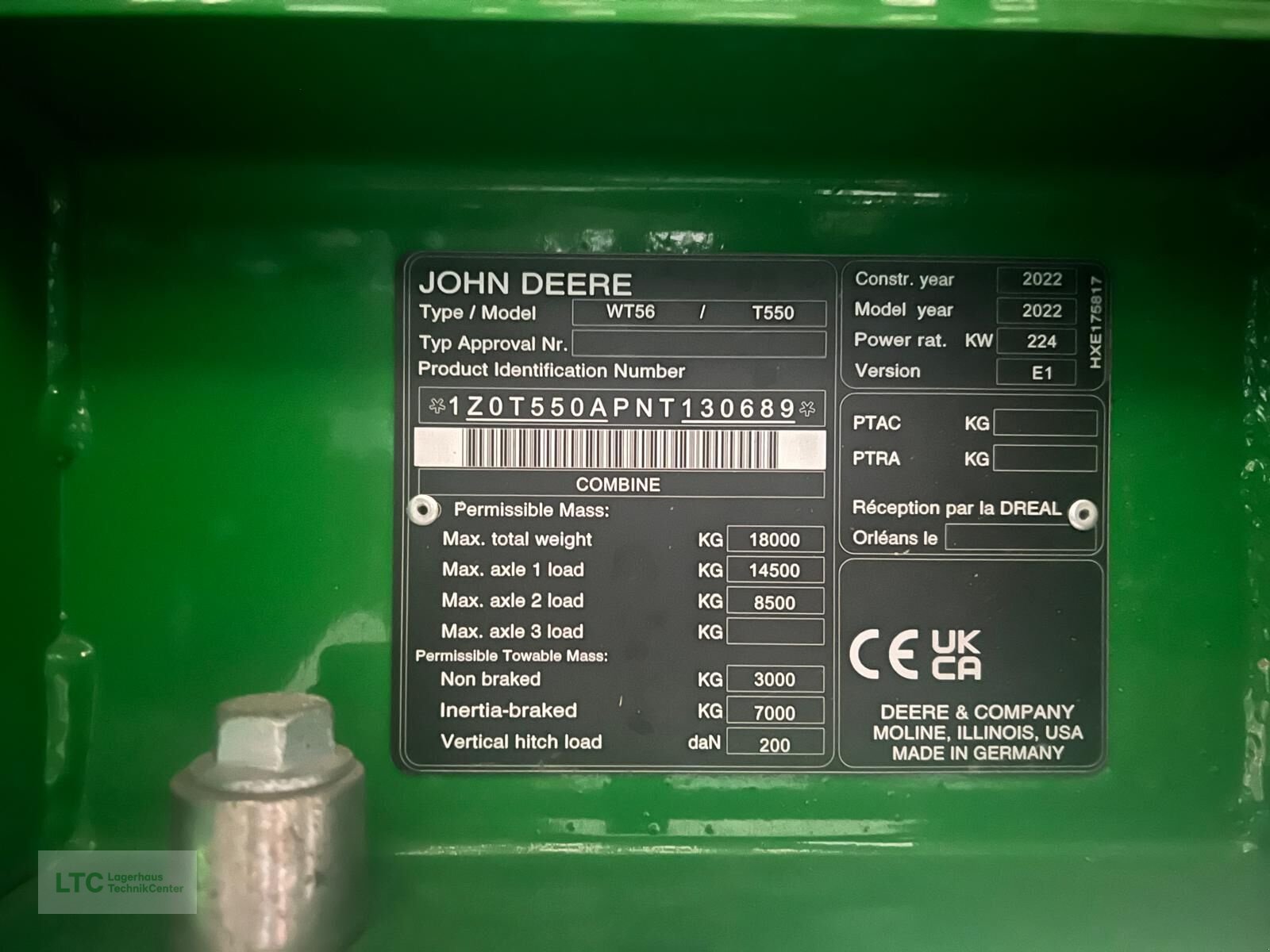 Mähdrescher tip John Deere T550, Gebrauchtmaschine in Korneuburg (Poză 21)