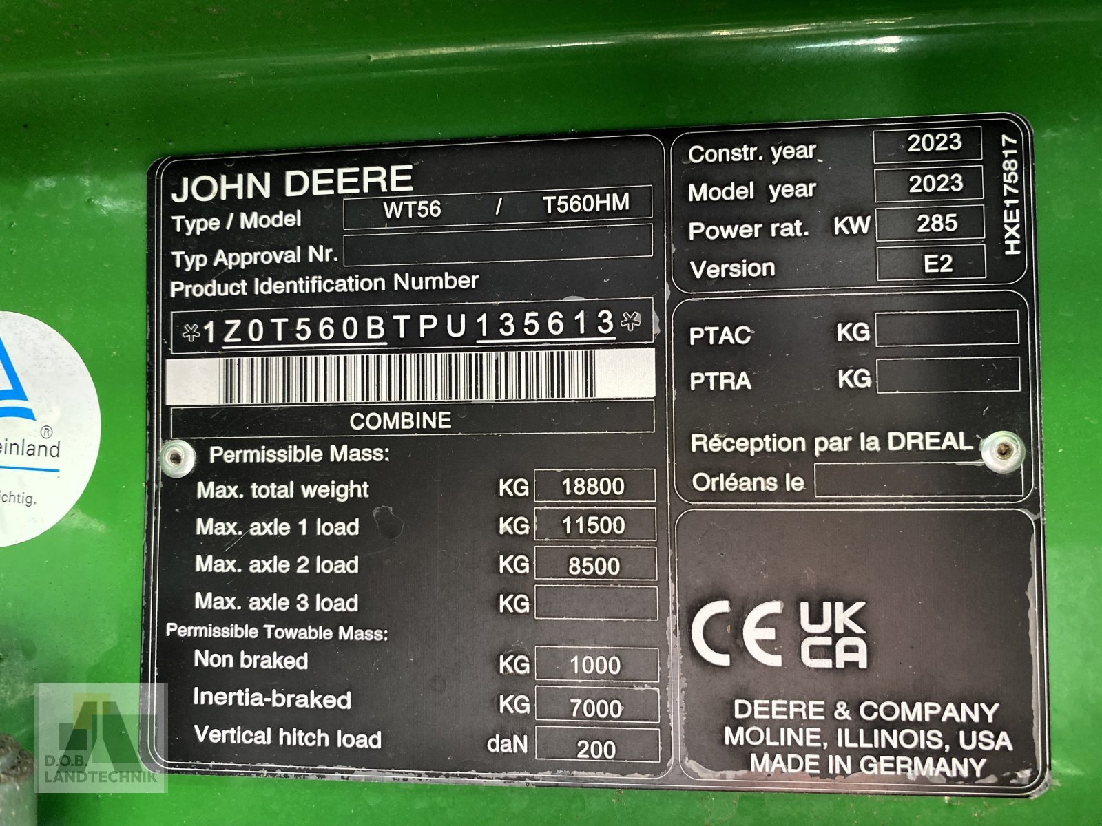 Mähdrescher des Typs John Deere T560 Hillmaster, Gebrauchtmaschine in Lauterhofen (Bild 31)