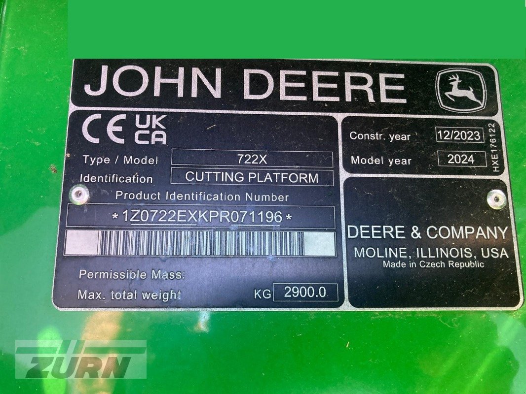Mähdrescher typu John Deere T560 HM, Gebrauchtmaschine v Inneringen (Obrázek 14)