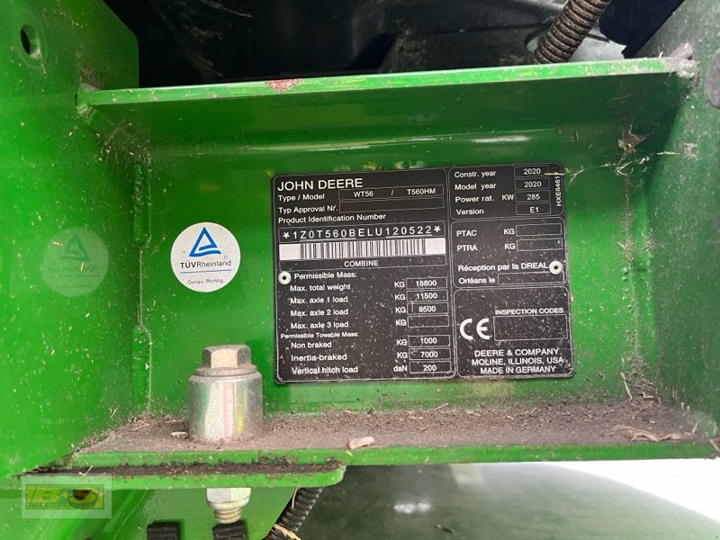 Mähdrescher des Typs John Deere T560 HM, Gebrauchtmaschine in Osterburg (Bild 4)