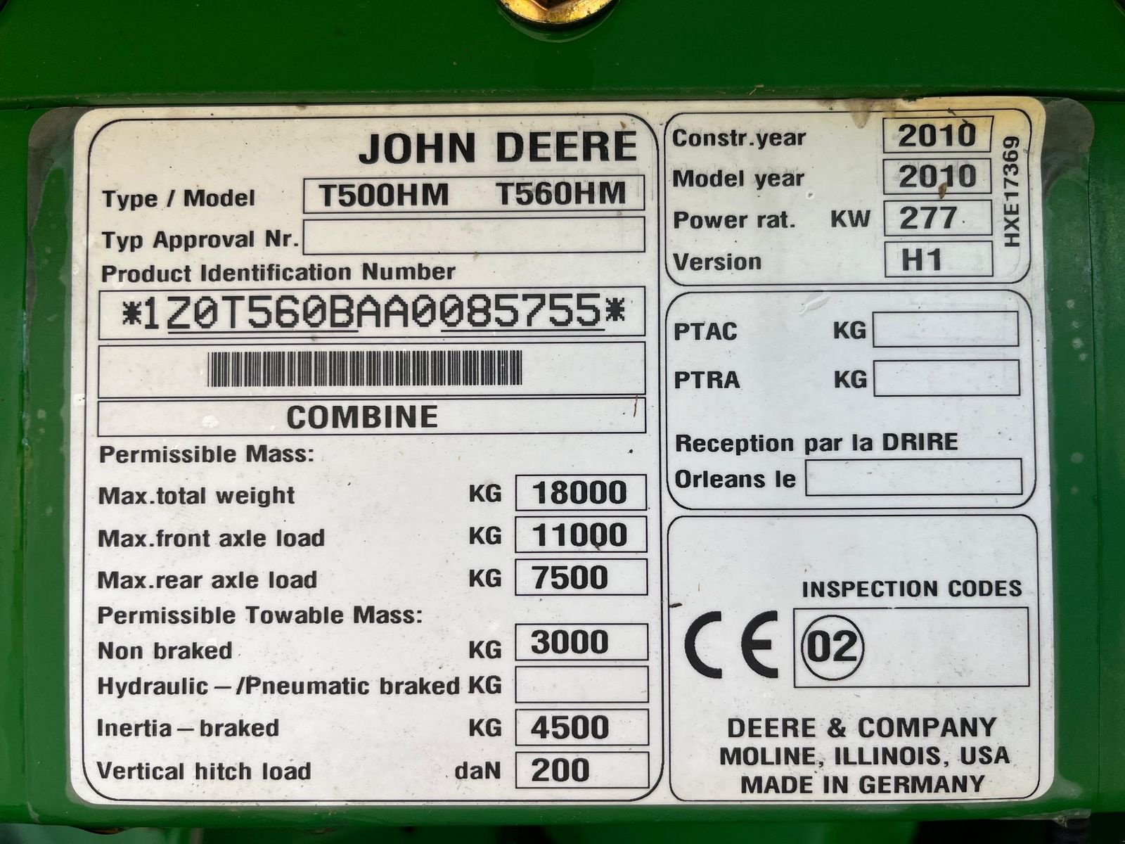 Mähdrescher tip John Deere T560, Gebrauchtmaschine in Harmannsdorf (Poză 17)