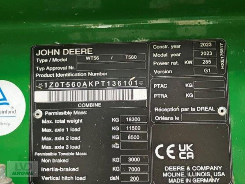 Mähdrescher of the type John Deere T560, Gebrauchtmaschine in Spelle (Picture 14)