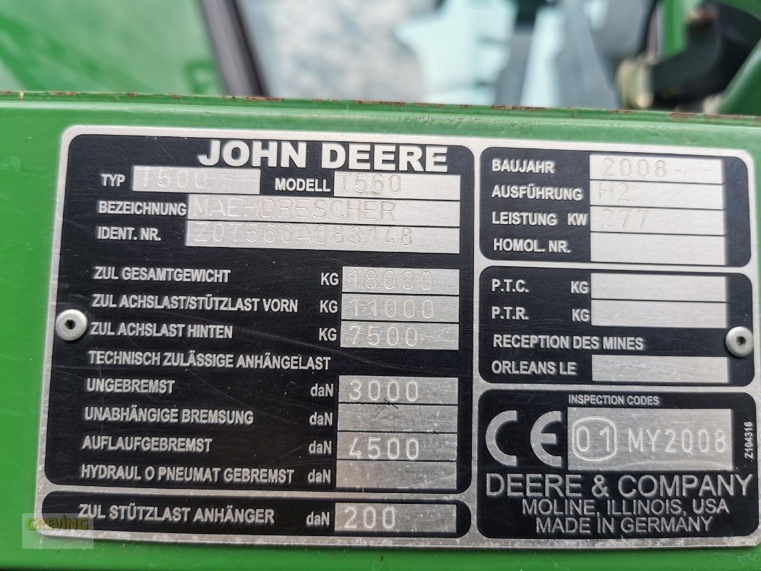 Mähdrescher of the type John Deere T560, Gebrauchtmaschine in Greven (Picture 28)