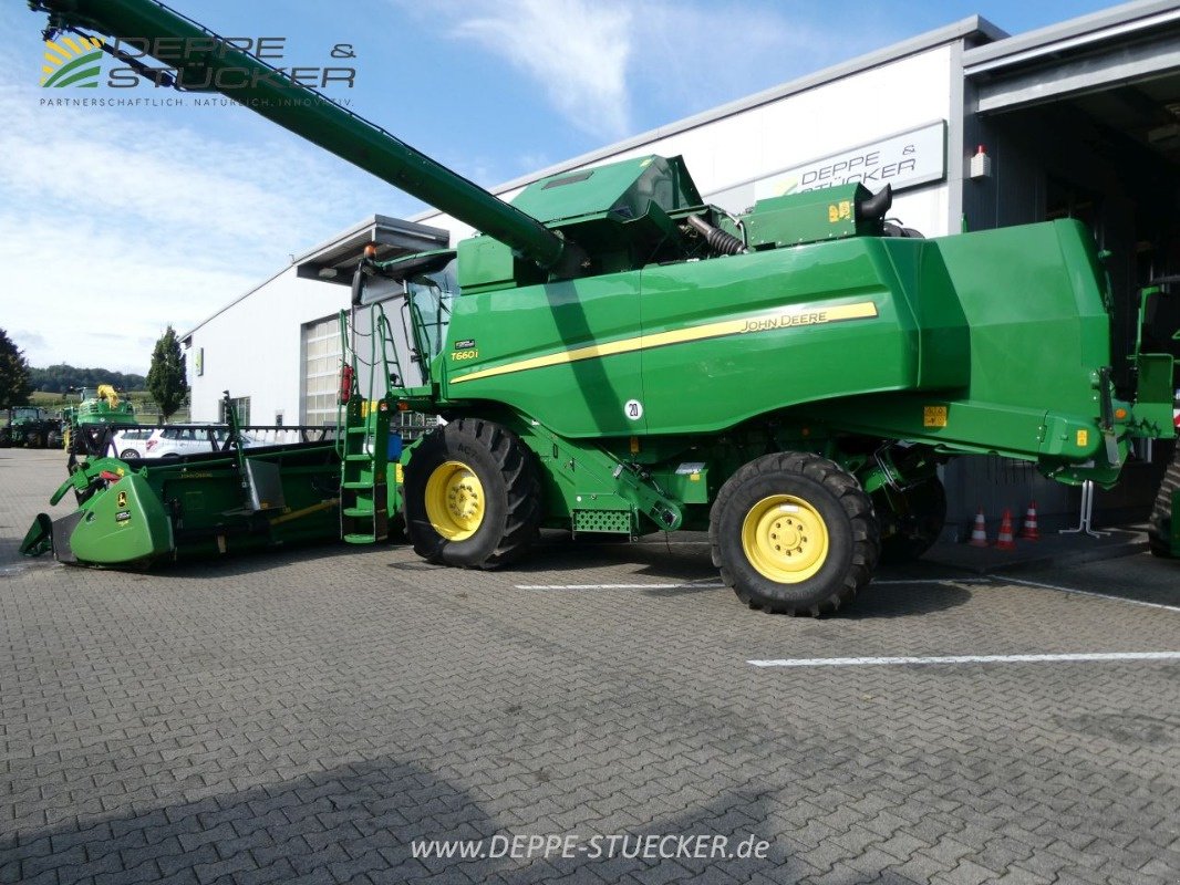 Mähdrescher des Typs John Deere T660 LL AutoTrac + 625 PremiumFlow + SWW, Gebrauchtmaschine in Lauterberg/Barbis (Bild 4)